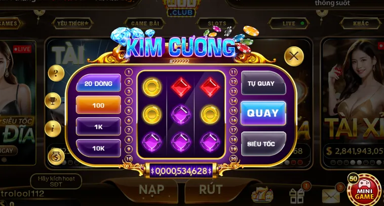 Nổ Hũ Kim Cương Tại HitClub Săn Tìm Đá Quý Nhận Ngay Giải Thưởng Tỷ Đồng